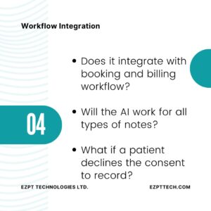 Workflow Integration Criteria for selecting PT Documentation Software